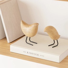 Escultura Pássaro Decorativo em Poliresina 11 cm - D'Rossi