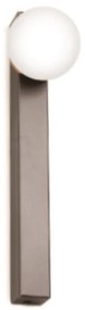 Arandela Point Slim 09X06X26Cm Globo Ø06Cm 1Xg9 - Old Artisan Ar-5565 (ROSE FOSCO, FOSCO (Branco))