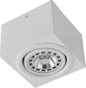 Plafon Sobrepor Alumínio R70 5w 8cmx11cm - BRANCO