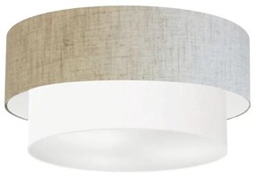 Plafon Para Corredor Cilíndrico SC-3017 Cúpula Cor Rústico Bege Branco