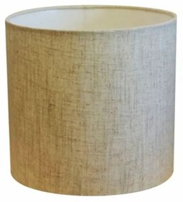 Cúpula em tecido cilíndrica abajur luminária cp-4046 18x18cm rustico bege