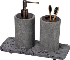Conjunto Banheiro Duo Petra  Bronze Escovado