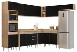 Armário de Cozinha Modulada de Canto 8 Peças CP02 Balcão com Tampo Cas