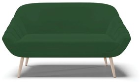 Namoradeira 02 Lugares Giovana Veludo Pés Palito Natural - D'Rossi - Verde