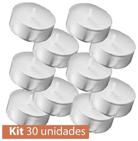 Kit 30 Velas Flutuantes Rechaud Decora&ccedil;&atilde;o Casamentos Festas
