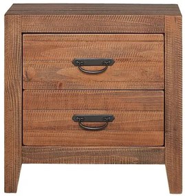 Mesa de Cabeceira Lino Rustic Brown 61cm - 58097 Sun House