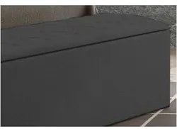 Calçadeira Baú Casal 140cm Paris Veludo Cinza - JS Móveis