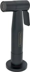 Ducha Manual Black Matte Tramontina em Aço Inox para Pia de Cozinha