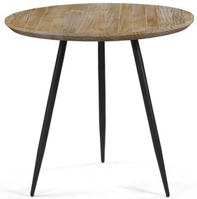 Mesa de Jantar Redonda Trime na cor Driftwood base Grafite 81cm - 64911 Sun House