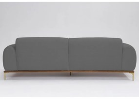 Sofá 3 Lugares Tóquio D07 230cm Linho Mescla Chumbo - D'Rossi