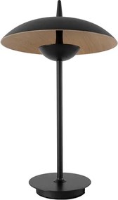 Luminaria De Mesa Led Metal Preto Freijo 12W 3000K Shimeji