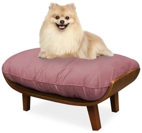 Cama Pet Costela para Cães e Gatos Almofadada Suede Rose