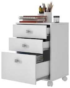 Gaveteiro 3 Portas Bho 29 Da Linha Office - Branco
