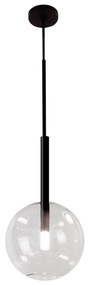 Pendente Ball Ø25X76,4Cm Led 5W - Usina 19725/25 (PT - Preto Texturizado, 3000k, 110v)