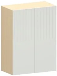 Armário de Cozinha 60cm 2 Portas Pierre Carvalho/Cinza L01 - Mpozenato