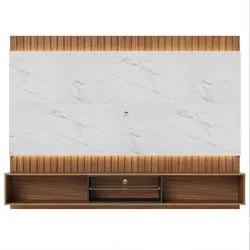 Painel Home Suspenso para TV 70 Pol. com LED 218cm Rios C05 Noce/Preto