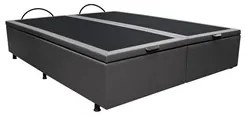 Base Box Baú para Cama Casal Queen 158x198cm Bipartido Liz S05 Sintéti