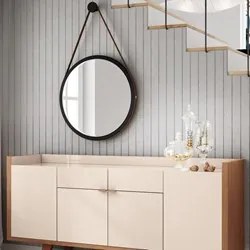 Kit 4 Espelhos Decorativos Redondos 54cm Com Alça Adnet Escandinavo H0
