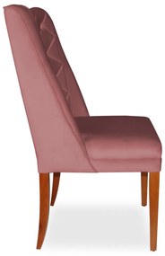 Kit 8 Cadeiras de Jantar Micheli Suede Rose