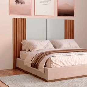 Cabeceira Solteiro 165x120cm em MDF Off White Freijó Dalla Costa