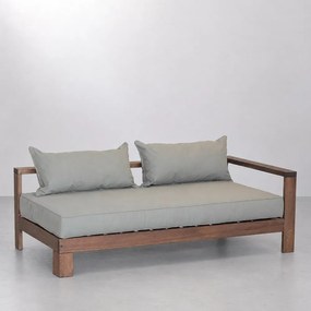 Sofá Arpoador com Braço Direito e Almofadas Tamarindo