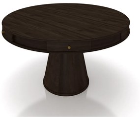 Mesa de Jogos Carteado 6 Lugares Bellagio com Gavetas e Tampo Reversível Base Cone com Tecido Capuccino/Verde G42 - Gran Belo