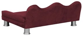 Cama Sofá Pet Meg Para Cães E Gatos Elegante e confortável Suede Bordô