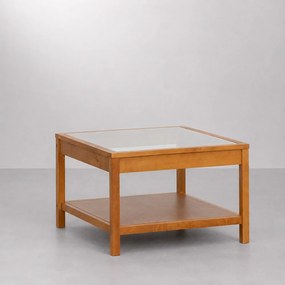 Mesa de Centro Zia Cognac e Canela - 60cmx60cm