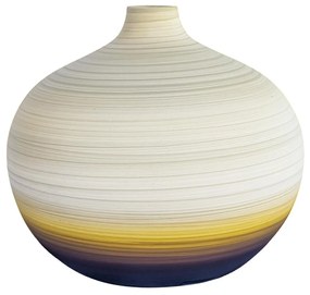 Vaso Bojudo decorativo de cerâmica 23x22x22 - Salar Fosco Kleiner