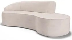 Sofá Living 4 Lugares 280cm Braço Esquerdo Mozart D06 Linho Cru - Mpo