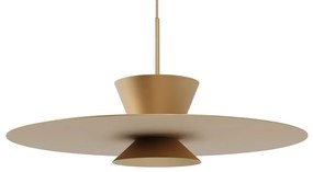 Pendente Tule Ø50X25Cm 1Xmr16 - Usina 25120/50 (CP-M - Champanhe Metálico, Igual a Cor 1)