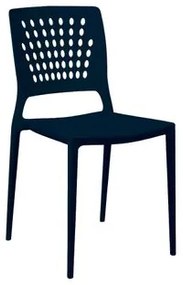 Cadeira Marte Azul Marinho Empilhável em Polipropileno Acrilys