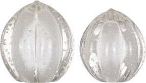 Kit Esferas Murano Senna P + M - Quartzo Pérola  Quartzo Pérola