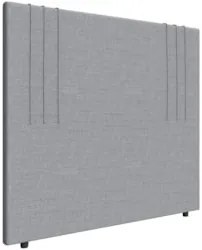 Cabeceira Cama Box Solteiro 90cm Estofada Rama Linho Prata Z04 - Mpoze