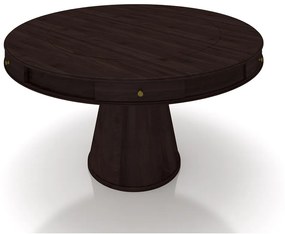 Mesa de Jogos Carteado 6 Lugares Bellagio com Gavetas e Tampo Reversível Base Cone com Tecido Tabaco/Verde G42 - Gran Belo