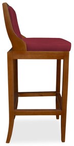 Kit 2 Banquetas Decorativa Josi Veludo Bordo