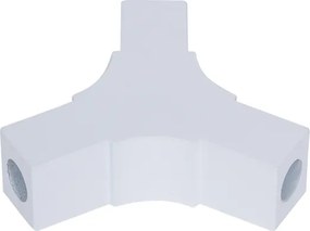 Juncao Y Perfil Sobrepor Aluminio Branco Sem Iluminacao Fit15