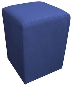Puff Decorativo Quadrado 32 x 32 Dado Suede Azul Marinho
