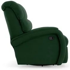 Poltrona do Papai Reclinável Kalie Glider Giratória FH9 Veludo Verde -