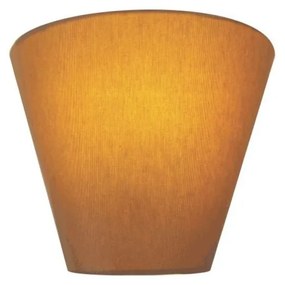 Arandela Retro Cone Md-2001 Cúpula em Tecido 25/26x13cm Palha - Bivolt