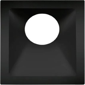 Plafon Embutir Alumínio Square 9,6cm - PRETO