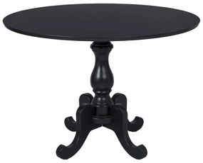 Mesa de Apoio Clássica Redonda Aile 80cm - Preta Clássico Kleiner