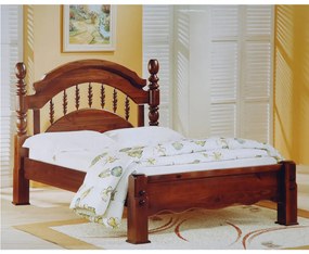 Cama de Casal Colonial Peseira Baixa Domus Móveis