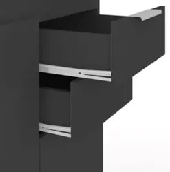 Armário de Cozinha CP01 Para Pia 180cm Pérola Z34 Preto     - Mpozenat