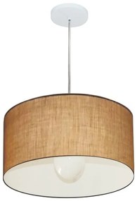 Pendente Cilíndrico Palha MJ-4202 Para Mesa de Jantar e Estar