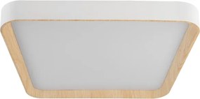 Plafon Led De Sobrepor Quadrado Metal 36W 3000K Eve - BRANCO
