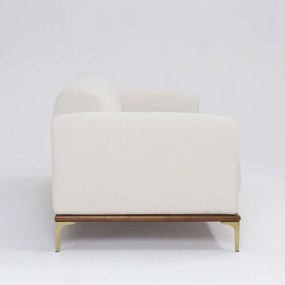 Sofá 3 Lugares Tóquio D07 230cm Linho Pérola - D'Rossi