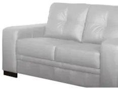 Sofá 2 Lugares 170cm Sala Couro Milano Branco - Scala Decor