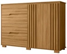 Cômoda Para Quarto 4 Gavetas 147cm Gênova Z17 Freijó - Mpozenato