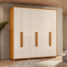 Guarda Roupa Portinari Cinamomo/Off White – Madetec Móveis